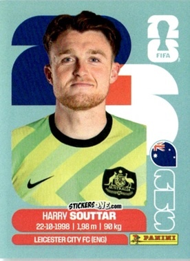Cromo Harry Souttar - Fifa World Cup 2026. Standard Edition n. AUS4 - Panini