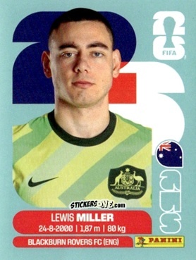 Cromo Lewis Miller - Fifa World Cup 2026. Standard Edition n. AUS9 - Panini