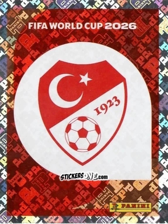 Cromo Emblem - Fifa World Cup 2026. Standard Edition n. TUR1 - Panini