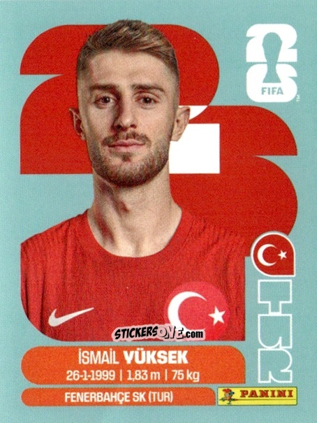 Cromo Ismail Yuksek - Fifa World Cup 2026. Standard Edition n. TUR10 - Panini