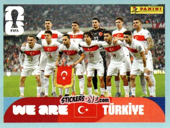 Cromo Team Photo - Fifa World Cup 2026. Standard Edition n. TUR13 - Panini