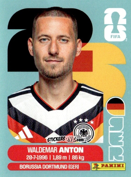 Cromo Waldemar Anton - Fifa World Cup 2026. Standard Edition n. GER7 - Panini