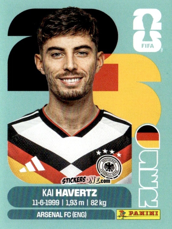 Figurina Kai Havertz - Fifa World Cup 2026. Standard Edition n. GER17 - Panini