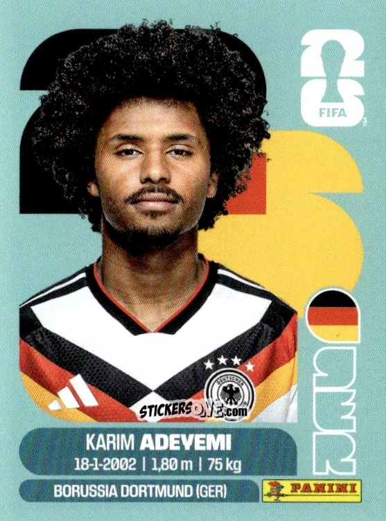 Cromo Karim Adeyemi - Fifa World Cup 2026. Standard Edition n. GER19 - Panini