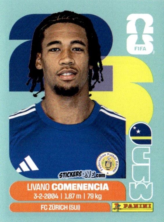 Cromo Livano Comenencia - Fifa World Cup 2026. Standard Edition n. CUW9 - Panini