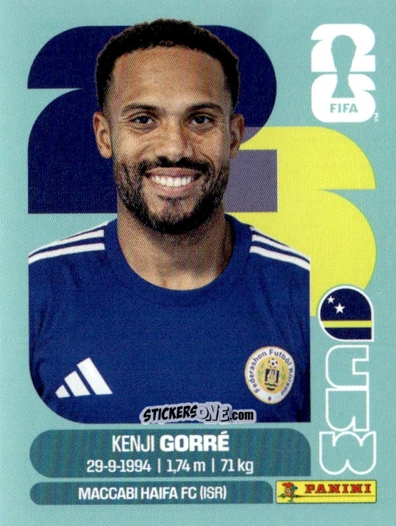 Sticker Kenji Gorre - Fifa World Cup 2026. Standard Edition n. CUW15 - Panini