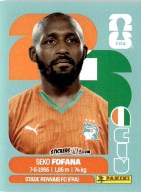 Cromo Seko Fofana - Fifa World Cup 2026. Standard Edition n. CIV11 - Panini