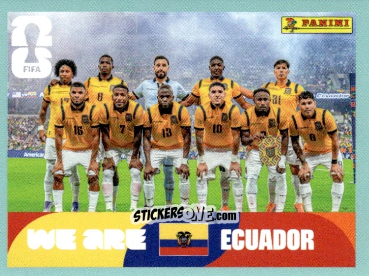 Cromo Team Photo - Fifa World Cup 2026. Standard Edition n. ECU13 - Panini