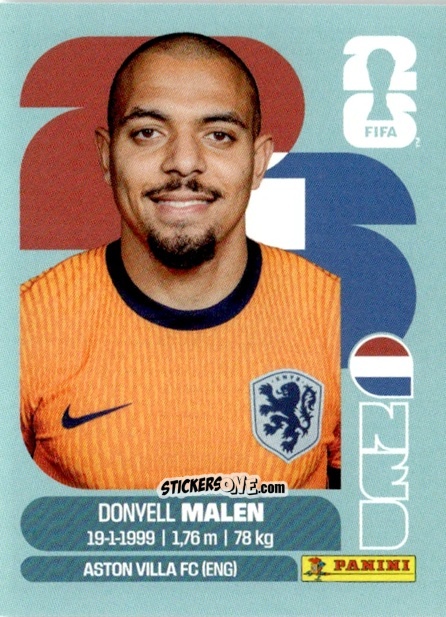 Figurina Donyell Malen - Fifa World Cup 2026. Standard Edition n. NED18 - Panini