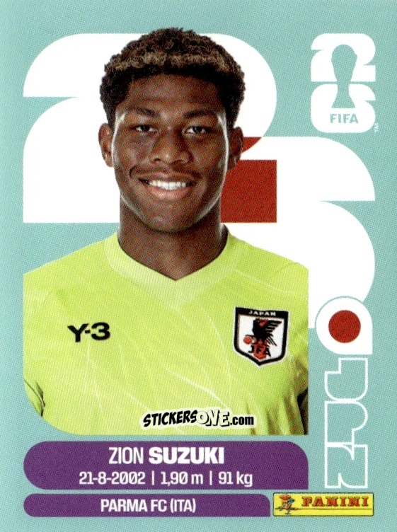 Cromo Zion Suzuki - Fifa World Cup 2026. Standard Edition n. JPN2 - Panini