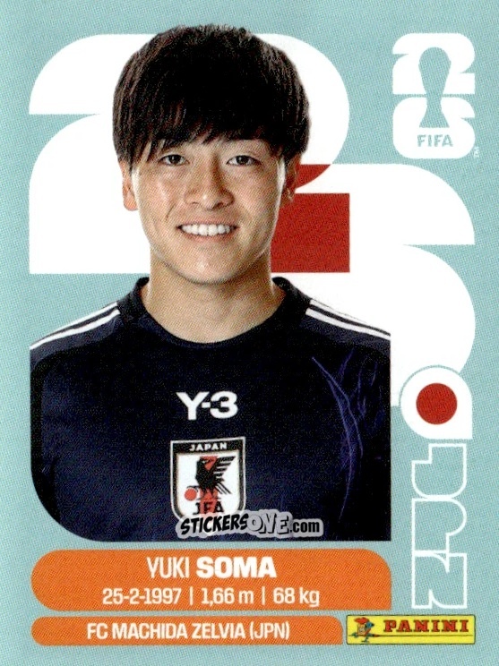 Cromo Yuki Soma - Fifa World Cup 2026. Standard Edition n. JPN9 - Panini