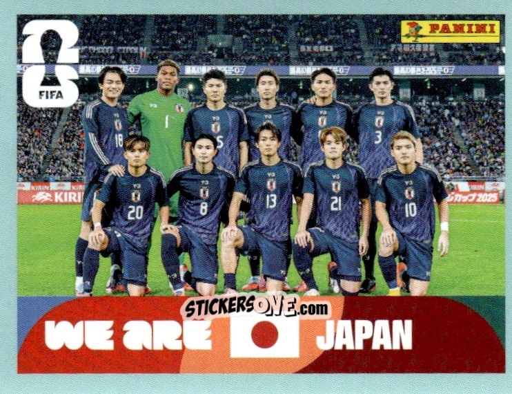Sticker Team Photo - Fifa World Cup 2026. Standard Edition n. JPN13 - Panini