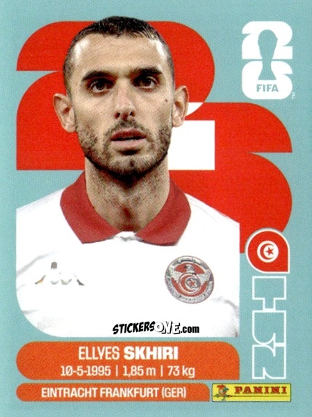 Cromo Ellyes Skhiri - Fifa World Cup 2026. Standard Edition n. TUN9 - Panini