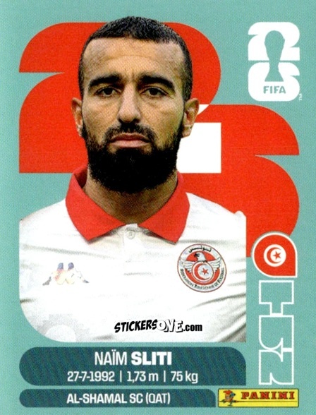 Cromo Naim Sliti - Fifa World Cup 2026. Standard Edition n. TUN20 - Panini
