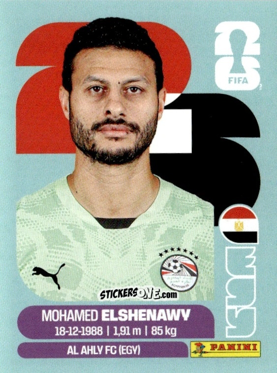 Figurina Mohamed El Shenawy - Fifa World Cup 2026. Standard Edition n. EGY2 - Panini