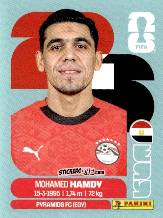 Figurina Mohamed Hamdy - Fifa World Cup 2026. Standard Edition n. EGY4 - Panini
