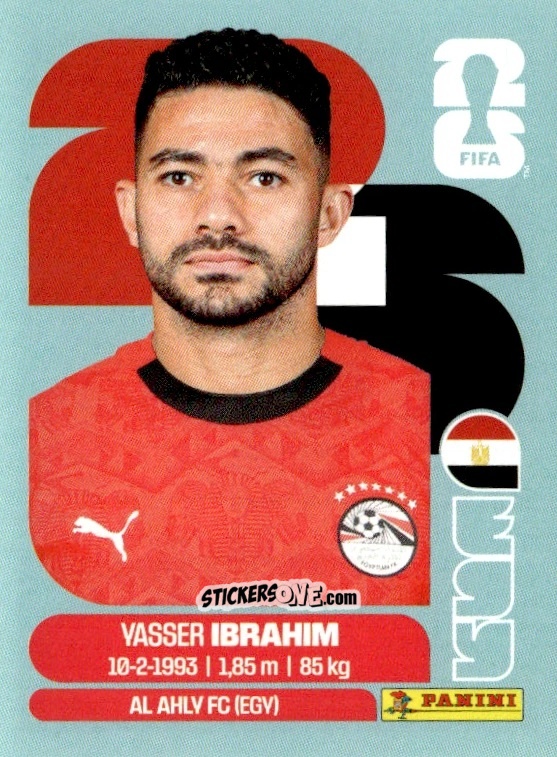 Figurina Yasser Ibrahim - Fifa World Cup 2026. Standard Edition n. EGY5 - Panini