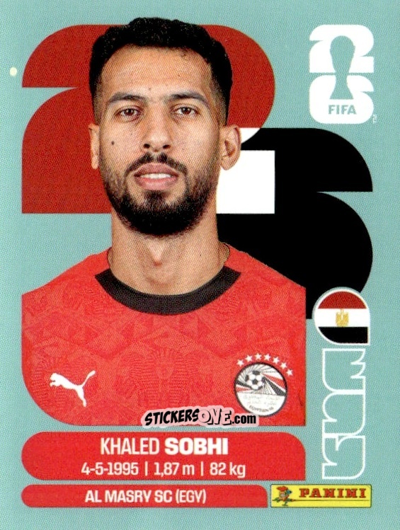 Figurina Khaled Sobhi - Fifa World Cup 2026. Standard Edition n. EGY6 - Panini