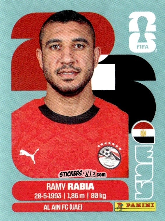 Figurina Ramy Rabia - Fifa World Cup 2026. Standard Edition n. EGY7 - Panini