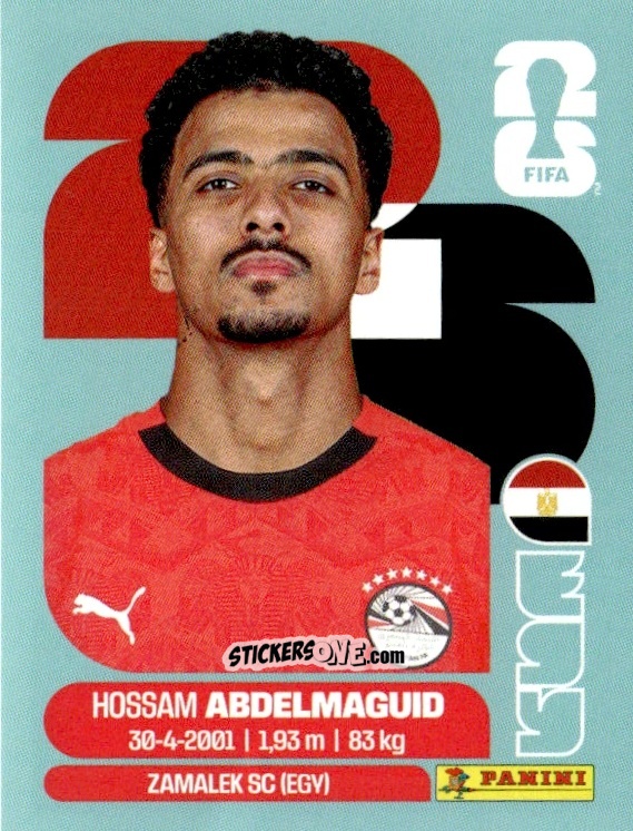 Figurina Hossam Abdelmaguid - Fifa World Cup 2026. Standard Edition n. EGY8 - Panini