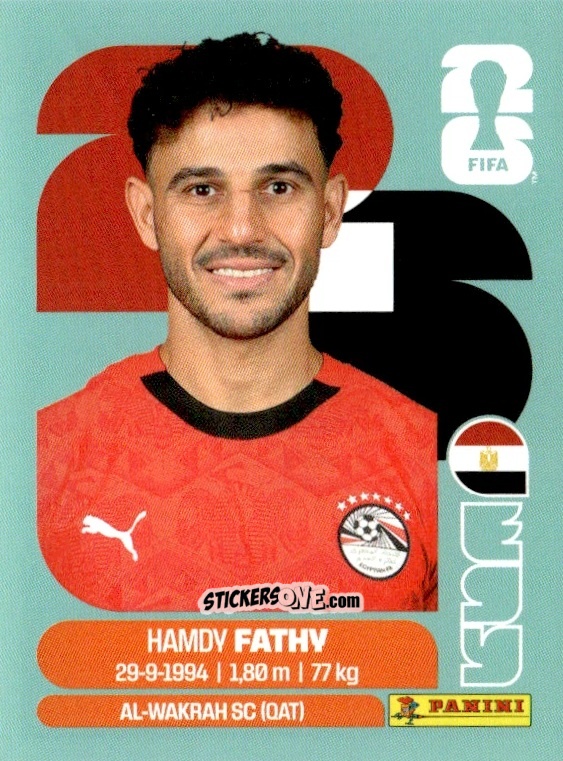 Figurina Hamdy Fathy - Fifa World Cup 2026. Standard Edition n. EGY12 - Panini