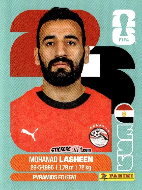 Figurina Mohanad Lasheen - Fifa World Cup 2026. Standard Edition n. EGY14 - Panini