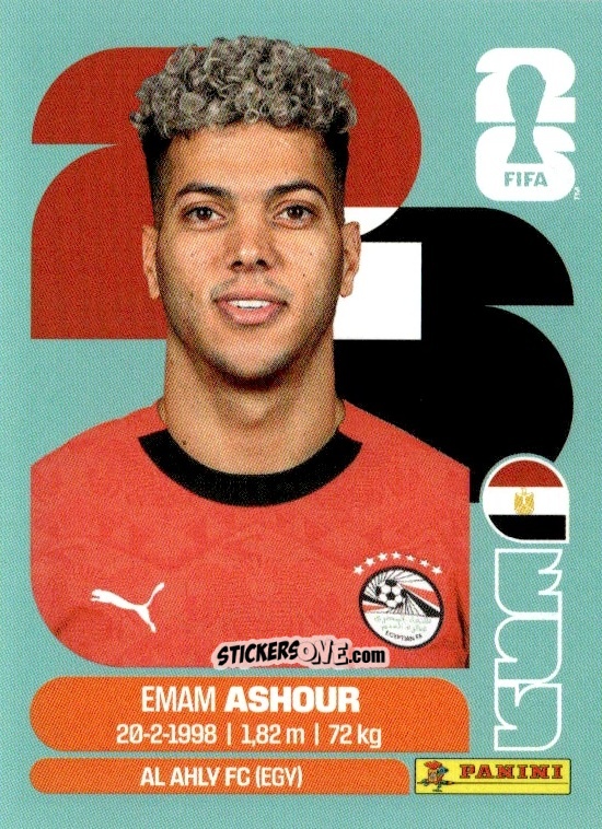 Figurina Emam Ashour - Fifa World Cup 2026. Standard Edition n. EGY15 - Panini