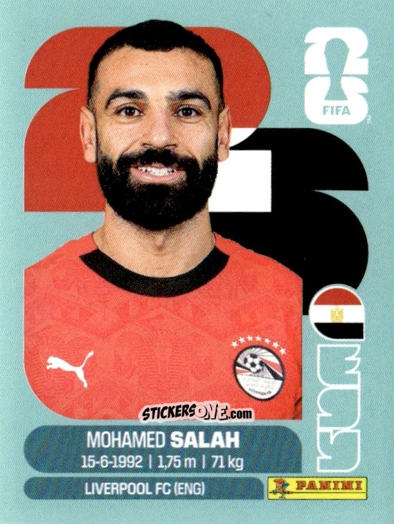 Cromo Mohamed Salah - Fifa World Cup 2026. Standard Edition n. EGY17 - Panini