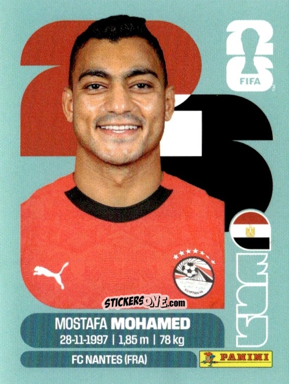 Figurina Mostafa Mohamed - Fifa World Cup 2026. Standard Edition n. EGY18 - Panini
