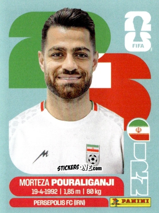 Cromo Morteza Pouraliganji - Fifa World Cup 2026. Standard Edition n. IRN3 - Panini