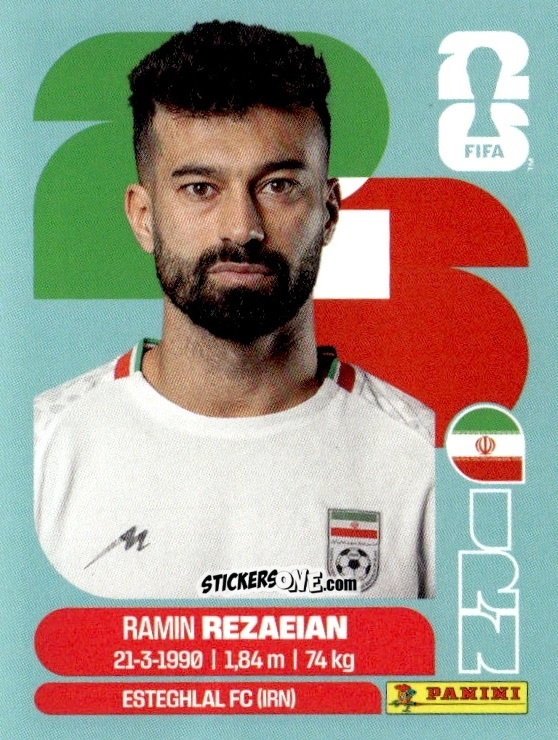 Sticker Ramin Rezaeian - Fifa World Cup 2026. Standard Edition n. IRN7 - Panini