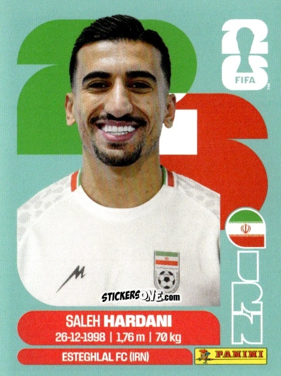 Cromo Saleh Hardani - Fifa World Cup 2026. Standard Edition n. IRN10 - Panini