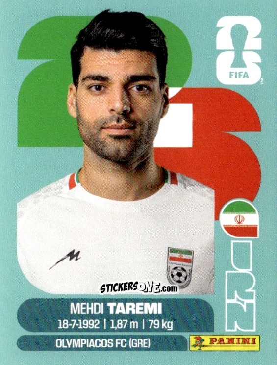 Cromo Mehdi Taremi - Fifa World Cup 2026. Standard Edition n. IRN18 - Panini