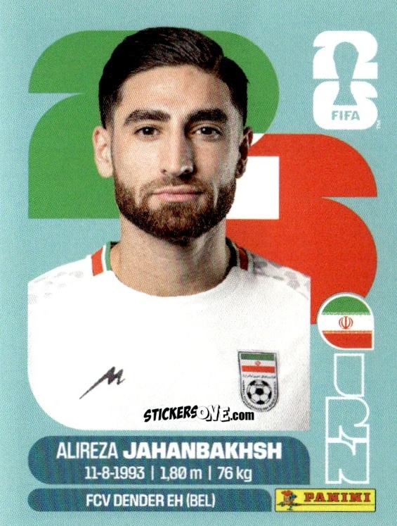 Cromo Alireza Jahanbakhsh - Fifa World Cup 2026. Standard Edition n. IRN19 - Panini