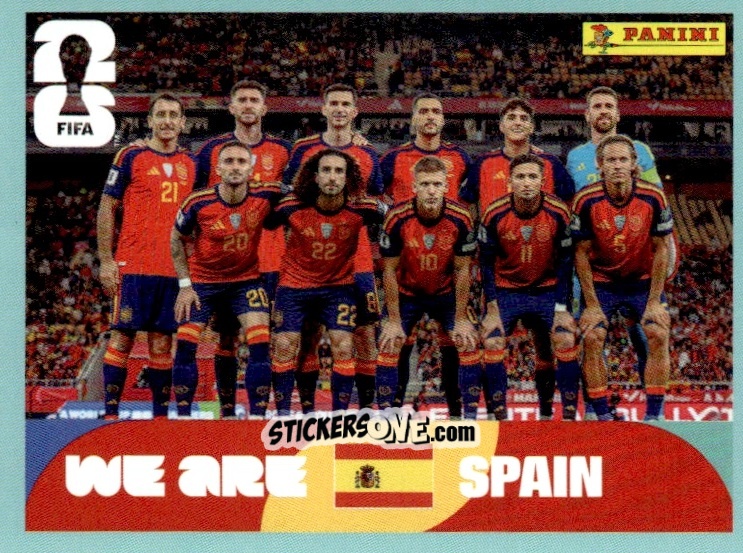 Figurina Team Photo - Fifa World Cup 2026. Standard Edition n. ESP13 - Panini