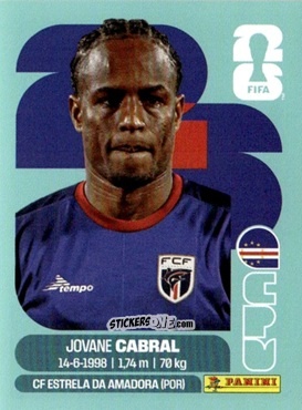 Sticker Jovane Cabral - Fifa World Cup 2026. Standard Edition n. CPV16 - Panini