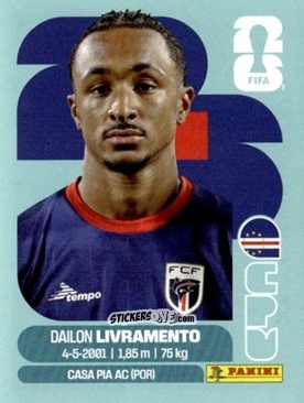 Cromo Dailon Livramento - Fifa World Cup 2026. Standard Edition n. CPV18 - Panini