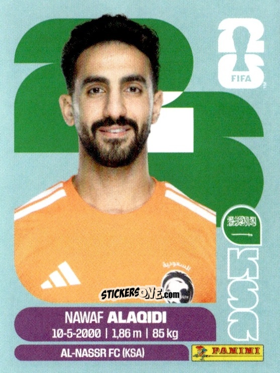 Cromo Nawaf Alaqidi - Fifa World Cup 2026. Standard Edition n. KSA2 - Panini