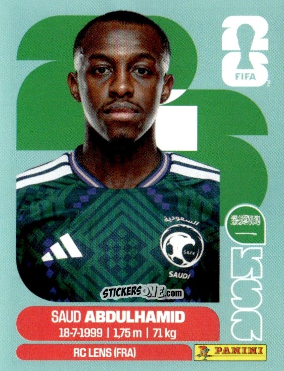 Sticker Saud Abdulhamid - Fifa World Cup 2026. Standard Edition n. KSA4 - Panini