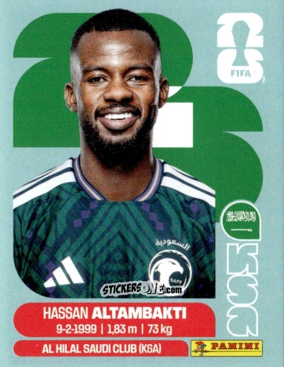 Sticker Hassan Altambakti - Fifa World Cup 2026. Standard Edition n. KSA8 - Panini