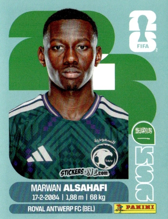 Sticker Marwan Al-Sahafi - Fifa World Cup 2026. Standard Edition n. KSA15 - Panini