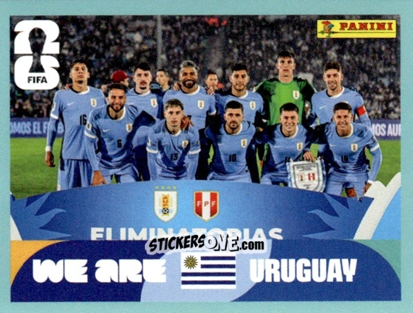 Cromo Team Photo - Fifa World Cup 2026. Standard Edition n. URU13 - Panini