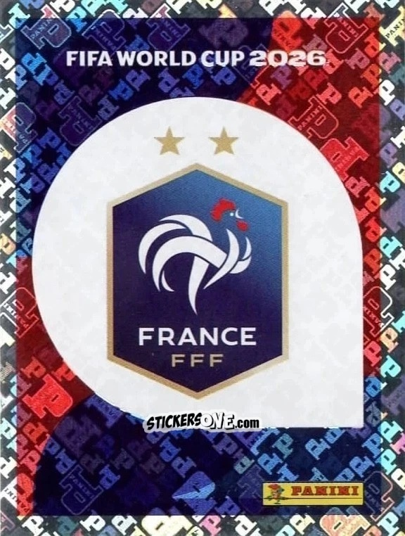 Cromo Emblem - Fifa World Cup 2026. Standard Edition n. FRA1 - Panini