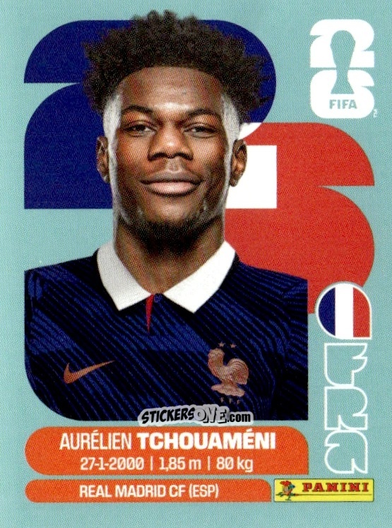 Cromo Aurélien Tchouaméni - Fifa World Cup 2026. Standard Edition n. FRA9 - Panini