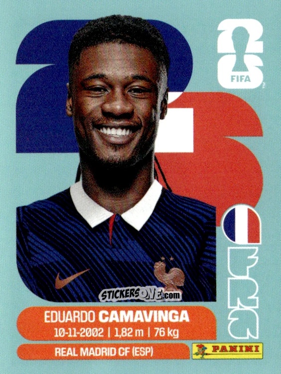 Sticker Eduardo Camavinga - Fifa World Cup 2026. Standard Edition n. FRA10 - Panini