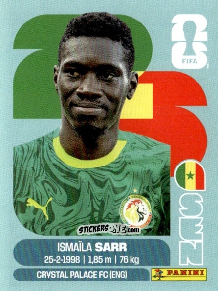 Sticker Ismaïla Sarr - Fifa World Cup 2026. Standard Edition n. SEN16 - Panini