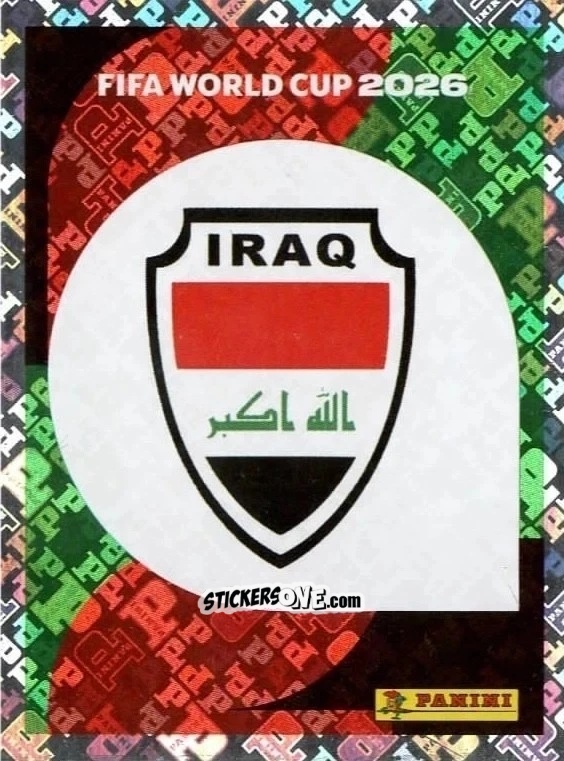 Sticker Emblem - Fifa World Cup 2026. Standard Edition n. IRQ1 - Panini