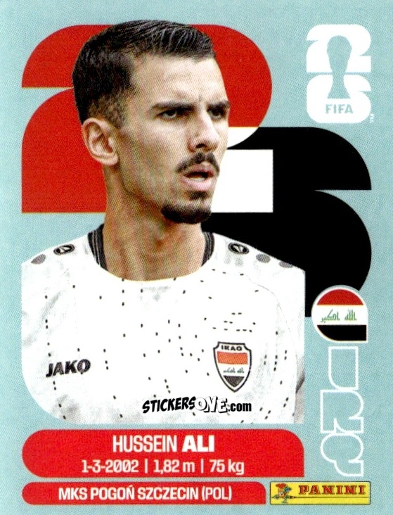 Sticker Hussein Ali - Fifa World Cup 2026. Standard Edition n. IRQ4 - Panini