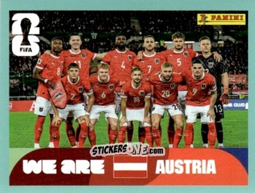 Cromo Team Photo - Fifa World Cup 2026. Standard Edition n. AUT13 - Panini