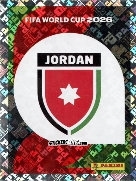 Figurina Emblem - Fifa World Cup 2026. Standard Edition n. JOR1 - Panini